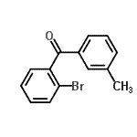 结构式 CAS# 294878-58-3, (2-溴苯基)(3-甲基苯基)甲酮