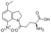 structure of CAS# 295325-62-1, (S)-alpha-Amino-2,3-Dihydro-4-Methoxy-7-Nitro-D-Oxo-1H-Indole-1-Pentanoic Acid;(S)-ALPHA-AMINO-2,3-DIHYDRO-4-METHOXY-7-NITRO-D-OXO-1H-INDOLE-1-PENTANOIC ACID;(S)-Α-Amino-2,3-Dihydro-4-Methoxy-7-Nitro-Δ-Oxo-1H-Indole-1-Pentanoicacid;MNI-CAGED-L-GLUTAMATE