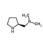 结构式 CAS# 29618-57-3, N,N-二甲基-1-[(2S)-2-吡咯烷基]甲胺