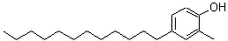 结构式 CAS# 29665-59-6, 4-十二烷基-2-甲基苯酚