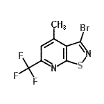 CAS#: 296797-18-7， 3-Bromo-4-Methyl-6-(Trifluoromethyl)[1,2]Thiazolo[5,4-b]Pyridine