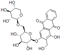 结构式 CAS# 29706-59-0, 光泽汀 3-O-beta-樱草糖苷