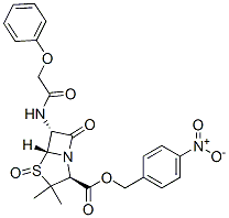 CAS#: 29707-62-8， 4-Nitrobenzyl [2S-(2alpha,5alpha,6beta)]-3,3-Dimethyl-7-Oxo-6-(Phenoxyacetamido)-4-Thia-1-Azabicyclo[3.2.0]Heptane-2-Carboxylate 4-Oxide