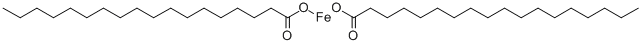 structure of CAS# 2980-59-8, Octadecanoic Acid Iron Salt (2:1);Ferrous Octadecanoate;Ferrous Stearate;Octadecanoic Acid, Iron(2+) Salt