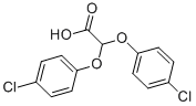 structure of CAS# 29815-94-9, Bis(4-Chlorophenoxy)Acetic Acid;2,2-Bis(4-Chlorophenoxy)Ethanoic Acid;2-(Bis(P-Chlorophenyl)Acetal)Glyoxylic Acid;4-06-00-00858 (Beilstein Handbook Reference)