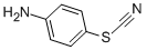 structure of CAS# 2987-46-4, 4-Aminophenyl Thiocyanate;(4-Thiocyanatophenyl)Amine;1-Amino-4-Thiocyanatobenzene;4-Thiocyanoaniline