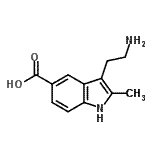 structure of CAS# 299167-10-5, 3-(2-Aminoethyl)-2-Methyl-1H-Indole-5-Carboxylic Acid;3-(2-aminoethyl)-2-methyl-1H-indole-5-carboxylic acid;3-(2-Amino-ethyl)-2-methyl-1H-indole-5-carboxylic acid;3-(2-Amino-ethyl)-2-methyl-1H-indole-5-carboxylicacid