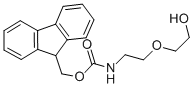 structure of CAS# 299430-87-8, Fmoc-2-(2-Aminoethoxy)Ethanol;[2-(2-Hydroxy-Ethoxy)Ethyl]Carbamic  Acid  9H-Fluoren-9-Ylmethyl  Ester;2-[2-(Fmoc-Amino)Ethoxy]Ethanol;FMOC-2-(2-AMINOETHOXY)ETHANOL