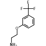 structure of CAS# 29969-15-1, 2-[3-(Trifluoromethyl)Phenoxy]Ethanamine;{2-[3-(trifluoromethyl)phenoxy]ethyl}amine;2-(3-Trifluoromethyl-phenoxy)-ethylamine