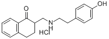 structure of CAS# 30007-39-7, 3,4-Dihydro-2-(((2-(4-hydroxyphenyl)ethyl)amino)methyl)-1(2H)-naphthalenone hydrochloride;2-(4-Hydroxyphenyl)Ethyl-[(1-Oxotetralin-2-Yl)Methyl]Ammonium Chloride;2-(4-Hydroxyphenyl)Ethyl-[(1-Oxo-2-Tetralinyl)Methyl]Ammonium Chloride;2-(4-Hydroxyphenyl)Ethyl-[(1-Ketotetralin-2-Yl)Methyl]Ammonium Chloride
