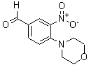 structure of CAS# 300541-91-7, 4-(4-Morpholino)-3-Nitrobenzaldehyde;**DISCONTINUED** 4-(4-Morpholinyl)-3-Nitrobenzaldehyde, 96%;4-(4-Morpholinyl)-3-Nitrobenzaldehyde, 96%;4-MORPHOLINO-3-NITROBENZENECARBALDEHYDE