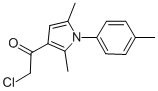 structure of CAS# 300557-74-8, 2-Chloro-1-[2,5-Dimethyl-1-(4-Methylphenyl)-1H-Pyrrol-3-Yl]-1-Ethanone;1-ETHANONE, 2-CHLORO-1-[2,5-DIMETHYL-1-(4-METHYLPHENYL)-1H-PYRROL-3-YL]-;2-CHLORO-1-[2,5-DIMETHYL-1-(4-METHYLPHENYL)-1H-PYRROL-3-YL]-1-ETHANONE;2-CHLORO-1-[2,5-DIMETHYL-1-(4-METHYLPHENYL)-1H-PYRROL-3-YL]ETHANONE