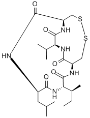 CAS#: 3022-92-2， 4-Butan-2-Yl-7-(2-Methylpropyl)-10-Propan-2-Yl-15,16-Dithia-2,5,8,11,19-Pentazabicyclo[11.4.2]Nonadecane-3,6,9,12,18-Pentone