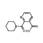 CAS#: 302560-90-3， 3-(1-Piperidinylcarbonyl)-2-Pyrazinecarboxylic Acid