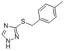 structure of CAS# 302804-66-6, 3-[(4-Methylbenzyl)Thio]-1H-1,2,4-Triazole