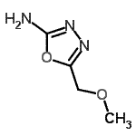structure of CAS# 302842-60-0, 5-(Methoxymethyl)-1,3,4-Oxadiazol-2-Amine;1,3,4-oxadiazol-2-amine, 5-(methoxymethyl);1,3,4-oxadiazol-2-amine, 5-(methoxymethyl)-;5-(methoxymethyl)-1,3,4-oxadiazole-2-ylamine