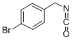structure of CAS# 302912-23-8, 4-Bromobenzyl Isocyanate;4-Bromobenzyl Isocyanate,1-Bromo-4-(Isocyanatomethyl)Benzene;1-Bromo-4-(Isocyanatomethyl)Benzene;4-BROMOBENZYL ISOCYANATE  98