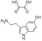 structure of CAS# 3036-16-6, 5-Hydroxytryptamine Oxalate Salt;2-(5-Hydroxyindol-1-Ium-3-Yl)Ethylammonium;Oxalate;2-(5-Hydroxy-3-Indol-1-Iumyl)Ethylammonium;Oxalate;Ethanedioate;2-(5-Hydroxyindol-1-Ium-3-Yl)Ethylazanium