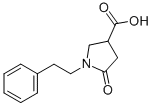 structure of CAS# 30380-70-2, (3S)-5-Oxo-1-(2-Phenylethyl)Pyrrolidine-3-Carboxylate;(3S)-5-Oxo-1-(2-Phenylethyl)-3-Pyrrolidinecarboxylate;(3S)-5-Keto-1-(2-Phenylethyl)Pyrrolidine-3-Carboxylate;Zinc00266772