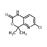 CAS#: 304467-39-8， 6-Chloro-4,4-Dimethyl-1,4-Dihydro-2H-Pyrido[3,2-d][1,3]Oxazin-2-One
