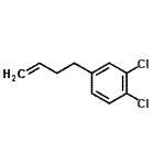 结构式 CAS# 3047-23-2, 4-(3-丁烯-1-基)-1,2-二氯苯