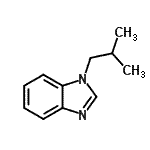 structure of CAS# 305346-88-7, 1-Isobutyl-1H-Benzimidazole;(2-methylpropyl)benzimidazole;1-(2-Methylprop-1-yl)-1H-benzimidazole;1-(2-methylpropyl)-1H-1,3-benzodiazole