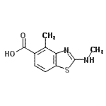 CAS#: 306276-93-7， 4-Methyl-2-(Methylamino)-1,3-Benzothiazole-5-Carboxylic Acid