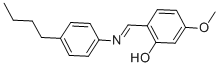 structure of CAS# 30633-94-4, N-(4-Methoxy-2-Hydroxybenzylidene)-4-n-Butylaniline;(6E)-6-[[(4-Butylphenyl)Amino]Methylene]-3-Methoxy-Cyclohexa-2,4-Dien-1-One;(6E)-6-[[(4-Butylphenyl)Amino]Methylene]-3-Methoxy-1-Cyclohexa-2,4-Dienone;(6E)-6-[[(4-Butylphenyl)Amino]Methylidene]-3-Methoxy-Cyclohexa-2,4-Dien-1-One