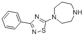 structure of CAS# 306934-71-4, 5-(1,4-Diazepan-1-Yl)-3-Phenyl-1,2,4-Thiadiazole;5-(1,4-DIAZEPAN-1-YL)-3-PHENYL-1,2,4-THIADIAZOLE;1-(3-Phenyl-1,2,4-Thiadiazol-5-Yl)-1,4-Diazepane;5-HOMOPIPERAZIN-1-YL-3-PHENYL-1,2,4-THIADIAZOLE