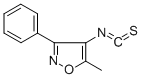 structure of CAS# 306934-97-4, 5-Methyl-3-Phenyl-4-Isoxazolyl Isothiocyanate;Isoxazole, 4-Isothiocyanato-5-Methyl-3-Phenyl- (9CI);5-METHYL-3-PHENYL-4-ISOXAZOLYL ISOTHIOCYANATE