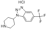 结构式 CAS# 306935-37-5, 1-哌啶-4-基-5-(三氟甲基)-1H-1,2,3-苯并三唑盐酸盐