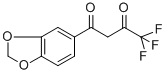 结构式 CAS# 306935-39-7, 1-(1,3-苯并二氧戊环-5-基)-4,4,4-三氟丁烷-1,3-二酮