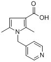 结构式 CAS# 306936-15-2, 2,5-二甲基-1-(吡啶-4-基甲基)-1H-吡咯-3-羧酸