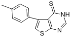 structure of CAS# 307512-34-1, 5-(4-Methylphenyl)-Thieno[2,3-d]Pyrimidine-4(3H)-Thione