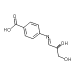 CAS 登录号：307553-44-2， 4-[(E)-(2,3-二羟基丙亚基)氨基]苯甲酸