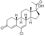 CAS#: 30781-27-2， (17R)-17-Acetyl-6-Chloro-17-Hydroxy-13-Methyl-1,2,8,9,10,11,12,14,15,16-Decahydrocyclopenta[a]Phenanthren-3-One