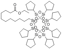 CAS#: 308103-65-3， 3,5,7,9,11,13,15-Heptacyclopentyl-Pentacyclo[9.5.1.13,9.15,15.17,13]octasiloxane-1-undecanoic acid ethyl ester