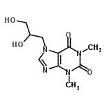 CAS#: 30913-64-5， 7-(2,3-Dihydroxypropyl)-1,3-Dimethyl-3,7-Dihydro-1H-Purine-2,6-Dione