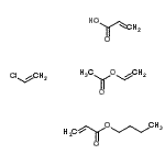 CAS#: 30938-41-1， 2-Propenoic acid polymer with butyl 2-propenoate, chloroethene and ethenyl acetate