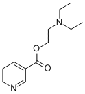 CAS 登录号：3099-52-3， 2-(二乙基氨基)乙基烟酸酯