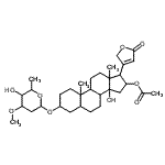 CAS#: 31087-94-2， 16-Acetoxy-3-[(2,6-Dideoxy-3-O-Methylhexopyranosyl)Oxy]-14-Hydroxycard-20(22)-Enolide
