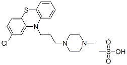 CAS#: 3111-70-4， 1-Methyl-4-(3-(2-Chloro-Phenothiazin-10-Yl)Propyl)-Piperazine Hydrogen Methanesulfonate