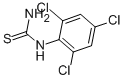 structure of CAS# 31118-87-3, 1-(2,4,6-Trichlorophenyl)-2-Thiourea;1-(2,4,6-TRICHLOROPHENYL)-2-THIOUREA;1-(2,4,6-Trichlorophenyl)Thiourea;N-(2,4,6-TRICHLOROPHENYL)THIOUREA