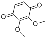 structure of CAS# 3117-02-0, 2,3-Dimethoxy-1,4-Benzoquinone;2,3-Dimethoxy-1,4-Benzoquinone;2,3-Dimethoxy-P-Benzoquinone
