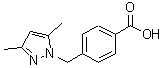 结构式 CAS# 312531-87-6, 4-[(3,5-二甲基-1H-吡唑-1-基)甲基]苯甲酸