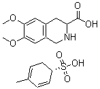 结构式 CAS# 312623-76-0, (S)-(-)-1,2,3,4-四氢-6,7-二甲氧基-3-异喹啉羧酸对甲苯磺酸盐