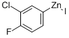 CAS#: 312624-19-4， 3-Chloro-4-Fluorophenylzinc Iodide