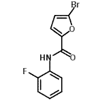 结构式 CAS# 312704-38-4, 5-溴-N-(2-氟苯基)-2-糠酰胺