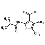 CAS#: 312940-41-3， 2-(Isobutyrylamino)-4,5-Dimethyl-3-Thiophenecarboxylic Acid