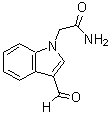 结构式 CAS# 312973-43-6, 2-(3-甲酰基-1H-吲哚-1-基)乙酰胺